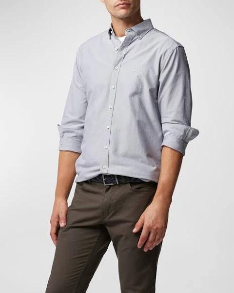 Rodd & Gunn Gunn Oxford Sports Fit Shirt in Tarmac Grey XS