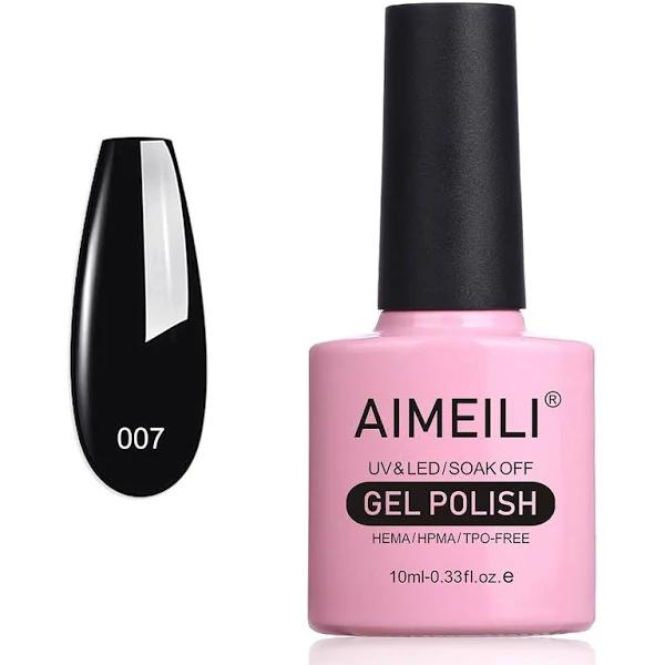 Aimeili Soak Off UV LED Gel Nail Polish - Blackpool (007) 10ml