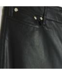 River Island Straight Leg PU Pants in Black