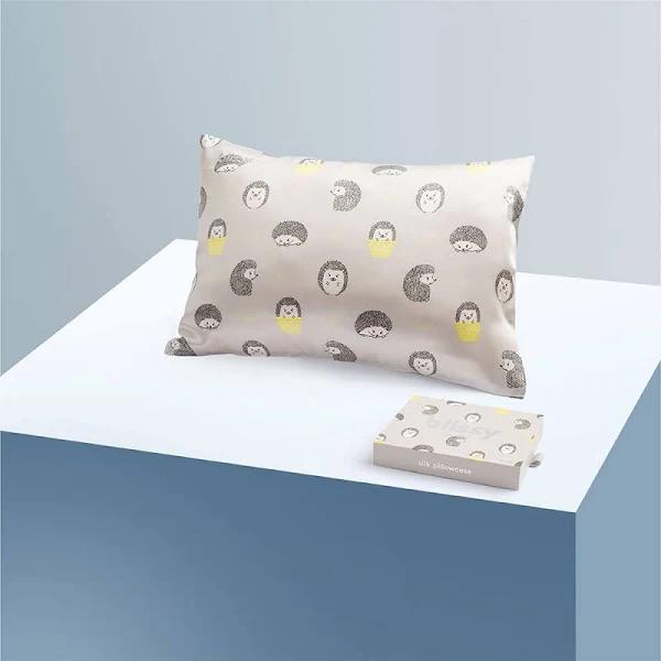 Blissy 100% Mulberry 22-Momme Silk Pillowcase - Hedgehog - Toddler