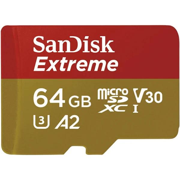 SanDisk 64GB Extreme microSDXC 160MB/s UHS-I