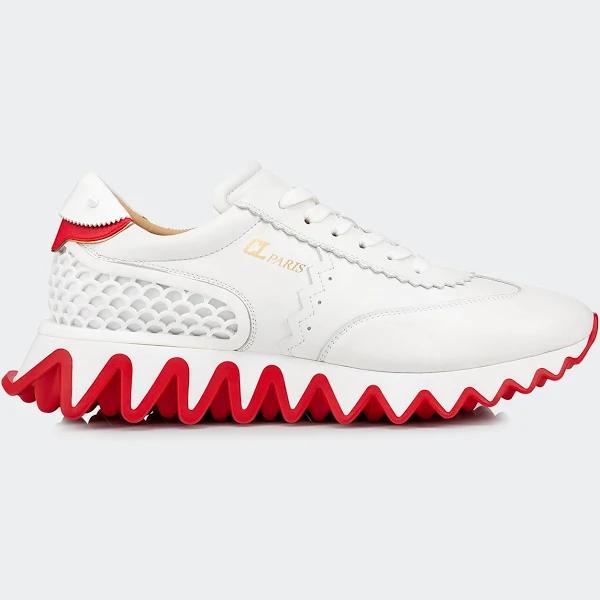 Christian Louboutin Loubishark Leather Sneakers - White - 45