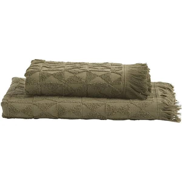 Habitat Lunar Cotton Towel Range Olive Standard Bath Towel