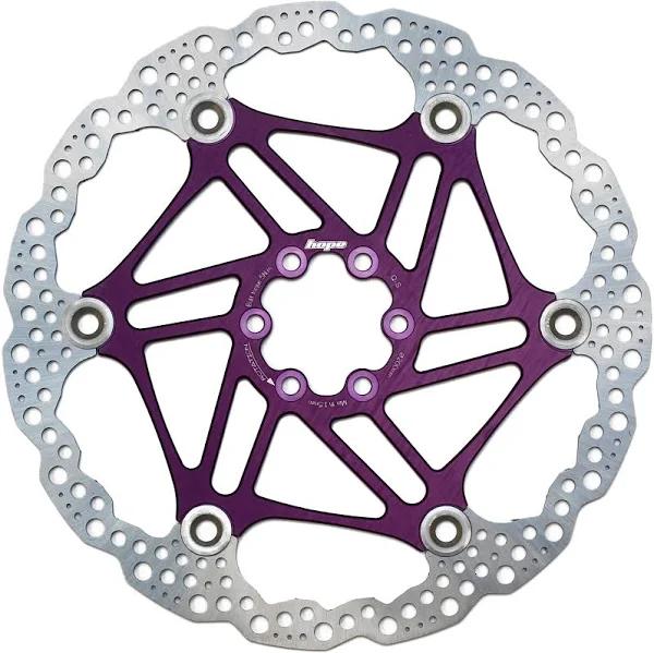 Hope Floating Disc Rotor - 185mm 6 Bolt Purple