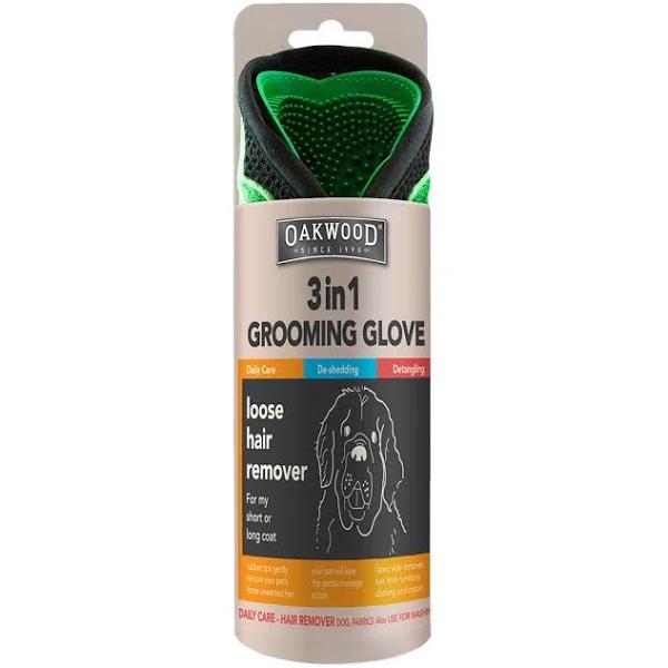 Oakwood 3 in 1 Grooming Glove Loose Hair Remover