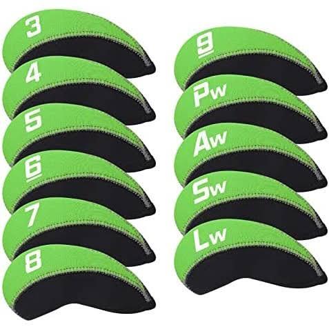 Craftsman Golf 11pcs/set Neoprene Iron Headcover Set with Large No. For All Brands Callaway,Ping,Taylormade,Cobra Etc.