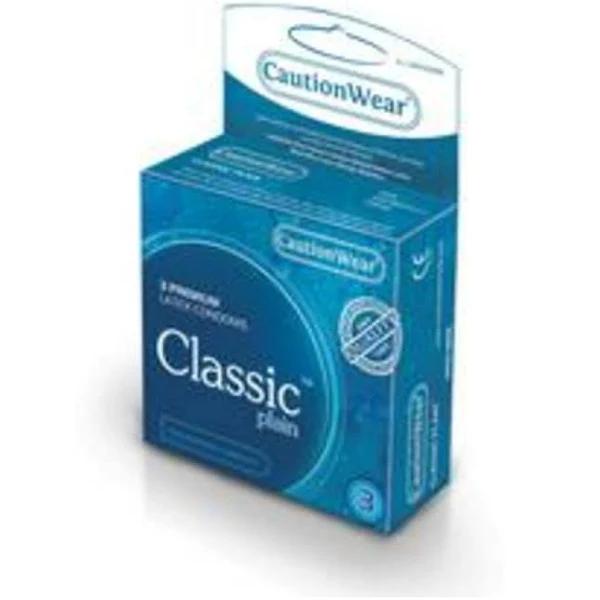 Caution Wear Classic Lubricated Condoms 3-Pack - Reliable Protection for Safer Intimacy