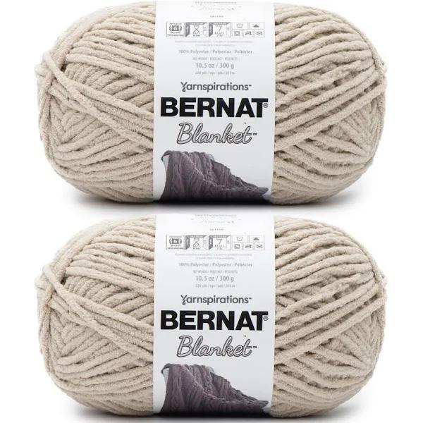 Bernat Blanket BB almond Yarn - Pack of 10.5oz/300g - Polyester - #6 Super Bulky - 220 Yards - Knitting, Crocheting, Crafts & Amigurumi