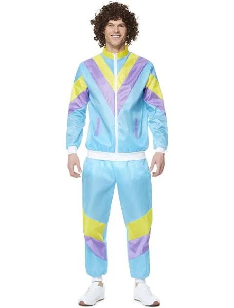 Blue Shell Suit Mens Costume