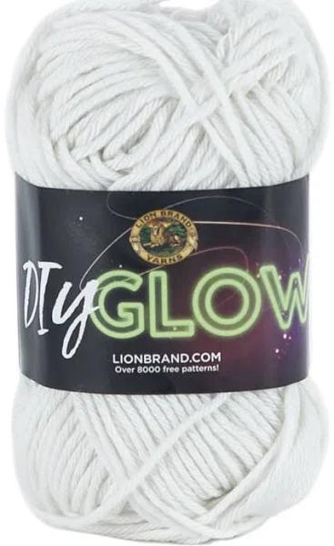 Lion Brand DIY Glow Yarn - Natural 50g