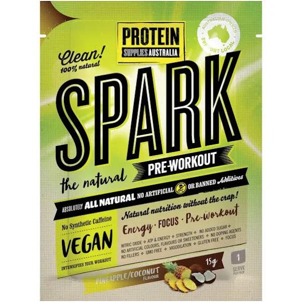 Protein Supplies Aust. Spark (All Natural Pre-workout) Pine Coconut 15g