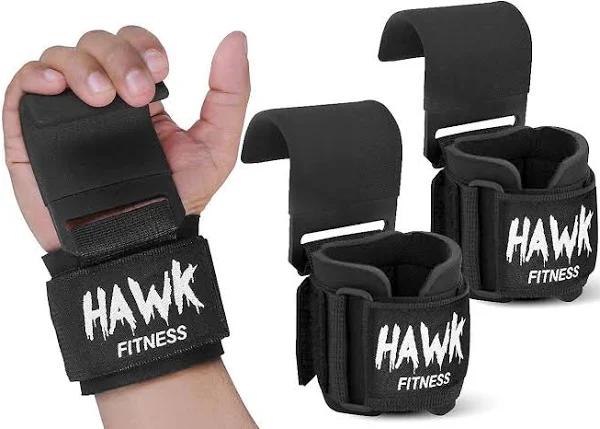 Weight Lifting Hooks Grips With Wrist Wraps & Straps Powerlifting Weightlifting Gloves Grip & Wrist Support For Deadlifts & Everyday Gym W