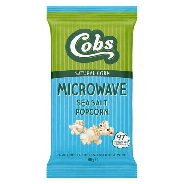 Cobs Microwave Popcorn Sea Salt 85g