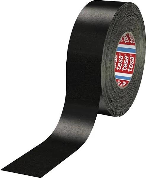 Tesa 4651, 50 mm x 50 M Indoor & Outdoor 50m Black Duct Tape