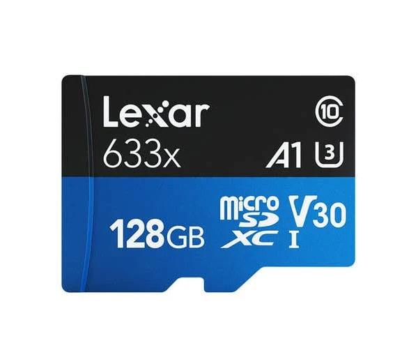 Lexar 633x 128GB TF Card High-Performance Micro SD Card Class10 U3 A1 V30 High Speed TF Card for Phone Camera Dashcam