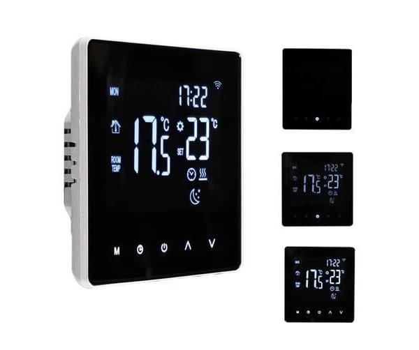 Wifi Smart Thermostat Temperature Controller For Water Heating LCD Display Touch Screen Week Programmable App Control Underfloor Heating Thermostats