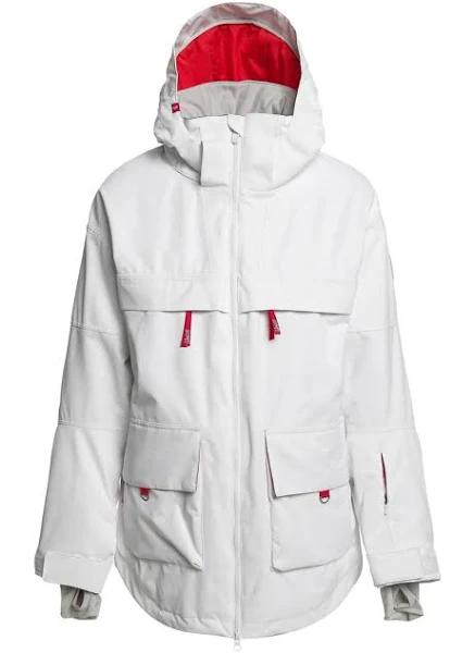 Roxy Womens Chloe Kim Snowboard Jacket White