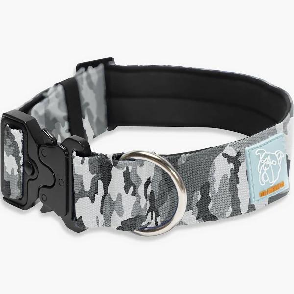 Tactical Dog Collar, Grey Camo / M