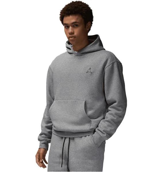 Jordan Mens Essential Fleece Pullover Hoodie Grey M