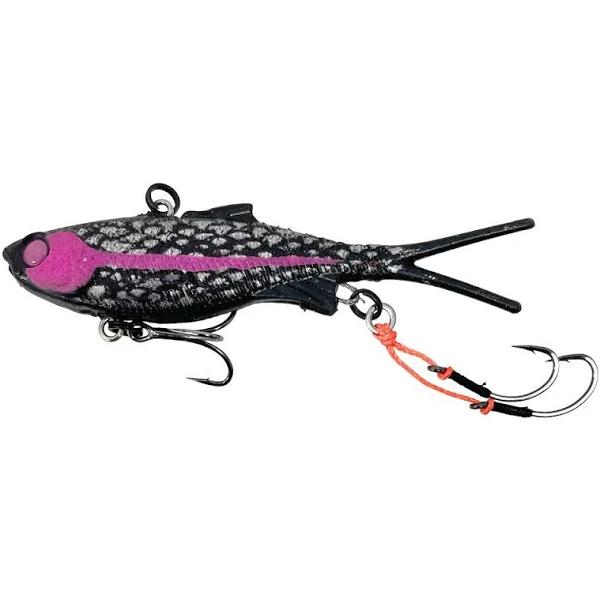 Samaki Vibelicious Fork 85mm 14g Soft Vibe [Color: Black Bait UV]