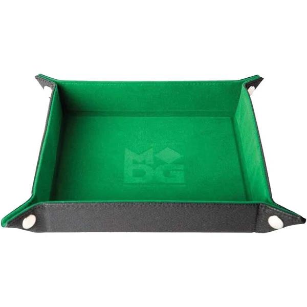 MDG Velvet Folding Dice Tray - Green