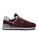 New Balance Men's 574 Core Burgundy/White - Size 14