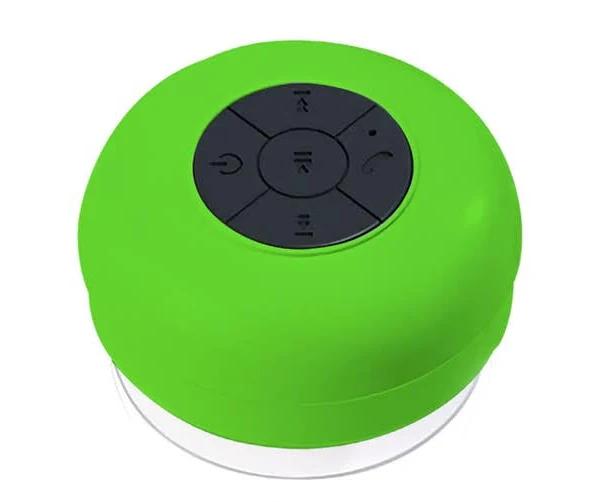 Mobax Mini Portable Large Suction Cup Bluetooth Speaker Stereo Music Outdoor Green Green 8.84x8.84x4.5cm