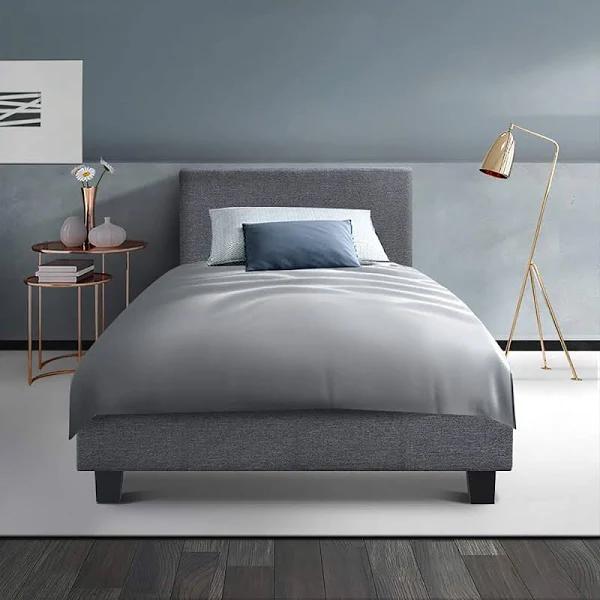 Saturn Bed & Mattress Package - Grey King Single