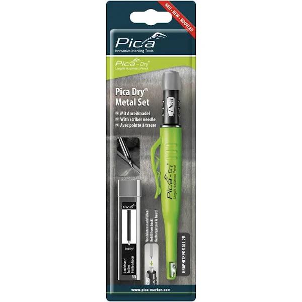 Pica 30800 | Pica Dry Metal Set | Marking Tool + Metal Scriber