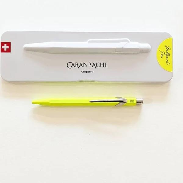 Caran d'Ache 849 Fluo Yellow Ballpoint Pen