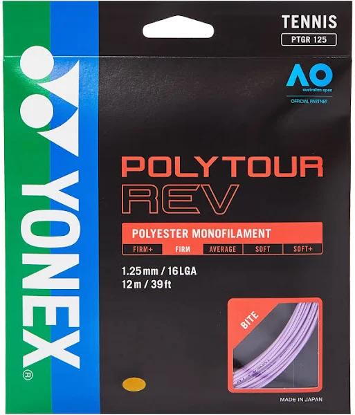 Yonex Poly Tour Rev 1.25 16L String Set Purple