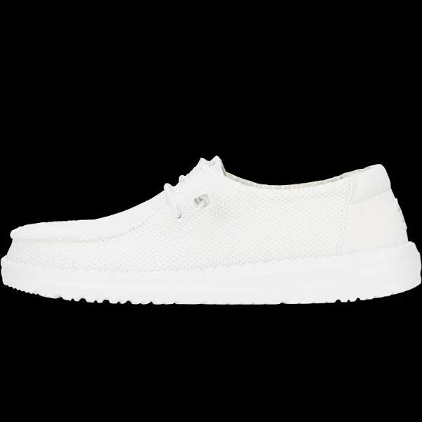 Hey Dude Wally Suede White Size 7 - Platypus | AfterPay Available