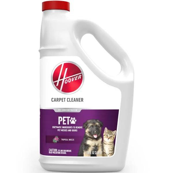 Hoover Pet Carpet Cleaning Solution, Deep Cleaning Shampoo Formula, 128 fl oz Formula, White, AH31933