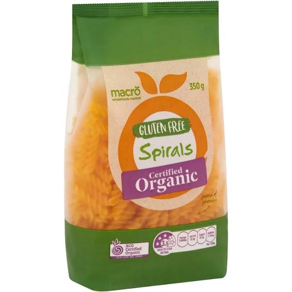 Macro Organic Gluten Free Pasta Spirals 350g