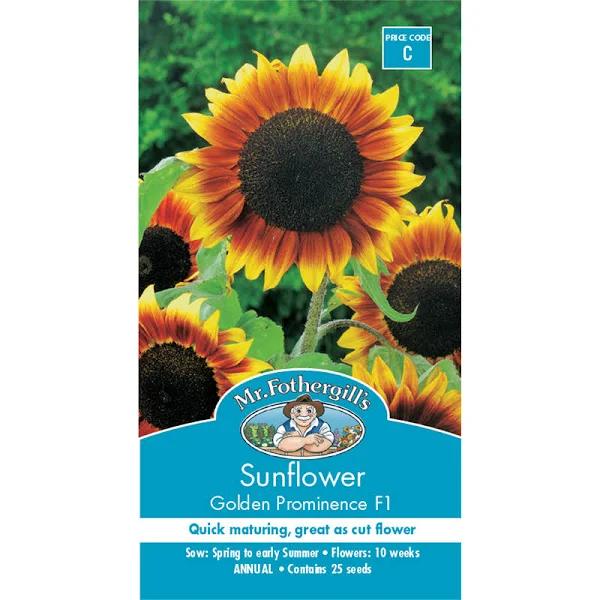 Mr Fothergill's Sunflower Golden Prominence Flower Seeds Seed