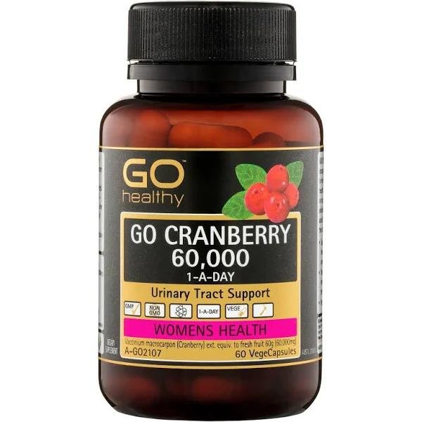 Go Healthy Cranberry 60000+ 60 Vege Capsules