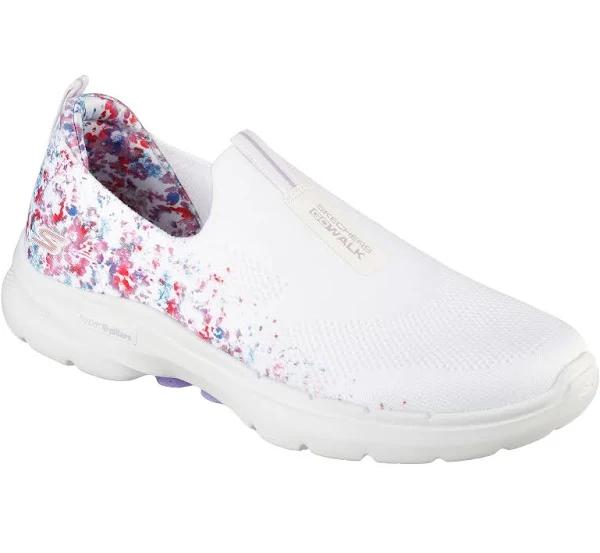 Skechers Go Walk 6 Floral Sunrise - White/Multi 10