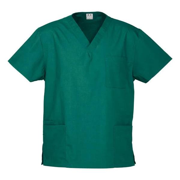 Biz Collection H10612 Classic Unisex Scrubs Top Hunter Green / 3XL