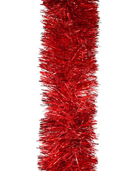 200m Red Christmas Tinsel 100mm Wide