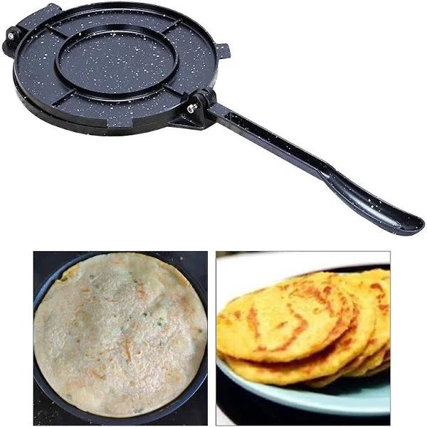 Tortilla Press And Pataconera 6.5 Inch Cast Iron Heavy Gauge Flour Corn Press