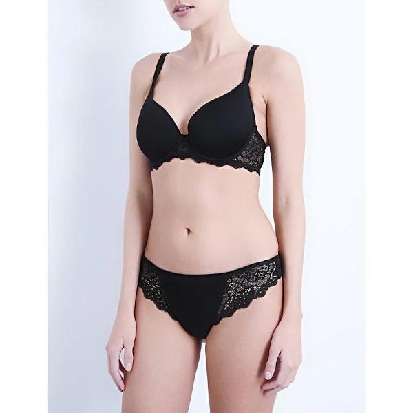 Simone Perele Caressence 3D Plunge Bra - Black - 36B