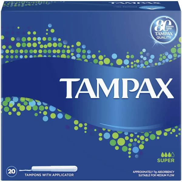 Tampax Super Tampons with Applicator 20 Pack