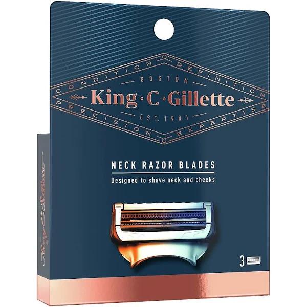 King C Gillette Neck Razor Cartridge 3ct