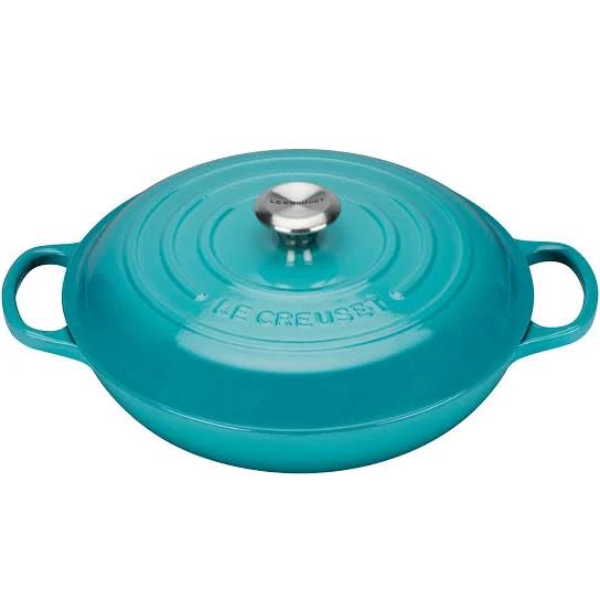 Le Creuset Cast Iron Shallow Casserole 30 cm Teal