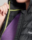 Kathmandu Heli Women's 600 Fill Hooded Lightweight Down Vest | Black Puffer Vest - 8