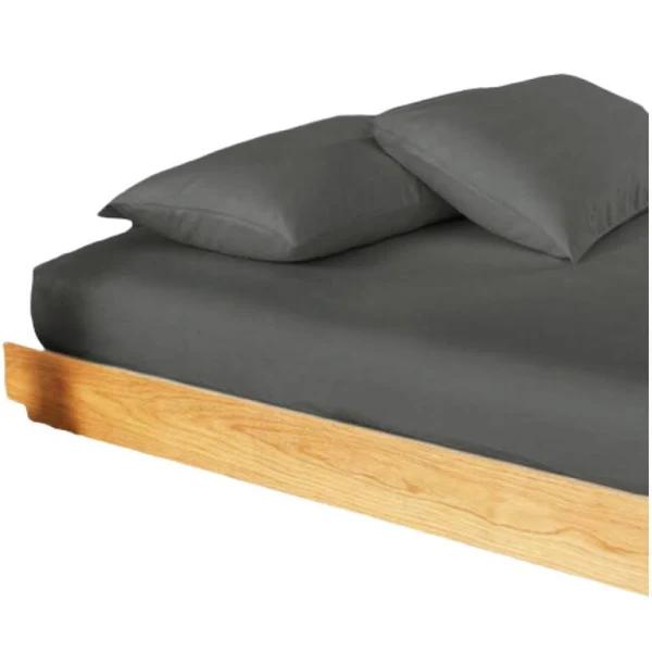 CASAMI 2000TC Bamboo Cooling Fitted Sheet Set Hypo-Allergenic Breathable Sheets - Charcoal