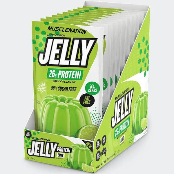 Muscle Nation - Protein Jelly + Collagen - 10 Serves Lime