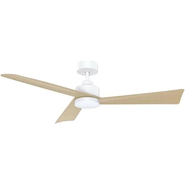 Vencha Bronte 52" DC Ceiling Fan with LED Light & Remote - White-Oak