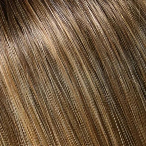 Easihair 18 Easipart XL Heat Defiant Hairpiece, 24B18S8 Rooted With Light Chestnut Brown 8 Blended With Golden Blonde 24B And Light Ash Brown 1