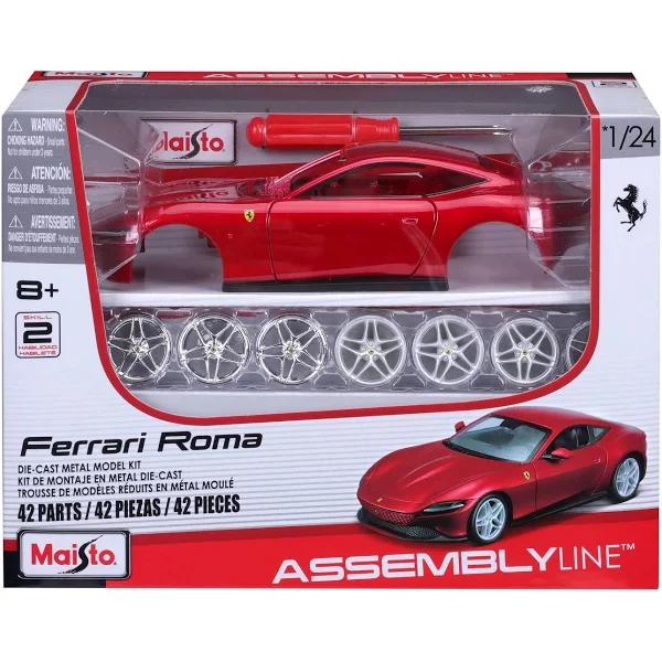 Maisto 1:24 Assembly Line Ferrari Roma, Red